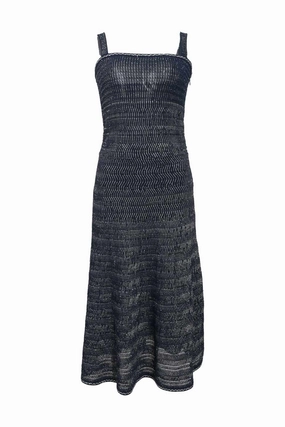 [WW40629] Chanel | Midi Dress Lace Detail