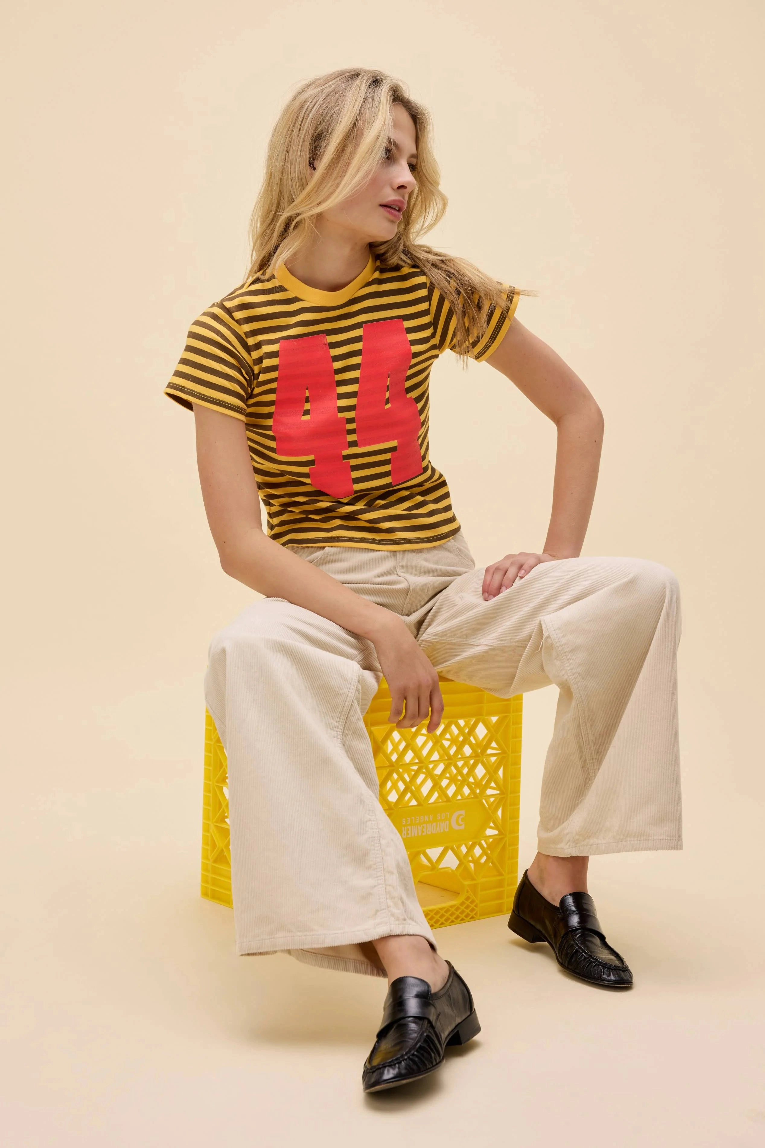 WaterRepellent Finish 44 Striped Vintage Tee