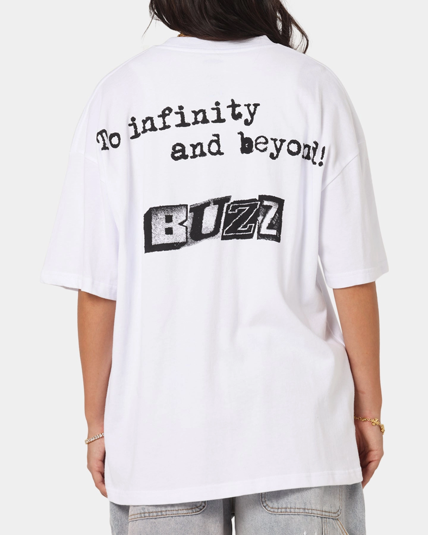 Stylish Hoodie 73 Studio Disney Pixar Toy Story Buzz Lightyear Vintage T-Shirt White