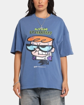 73 Studio X Cartoon Network Dexter's Laboratory Grail Vintage T-Shirt Cobalt slim fit