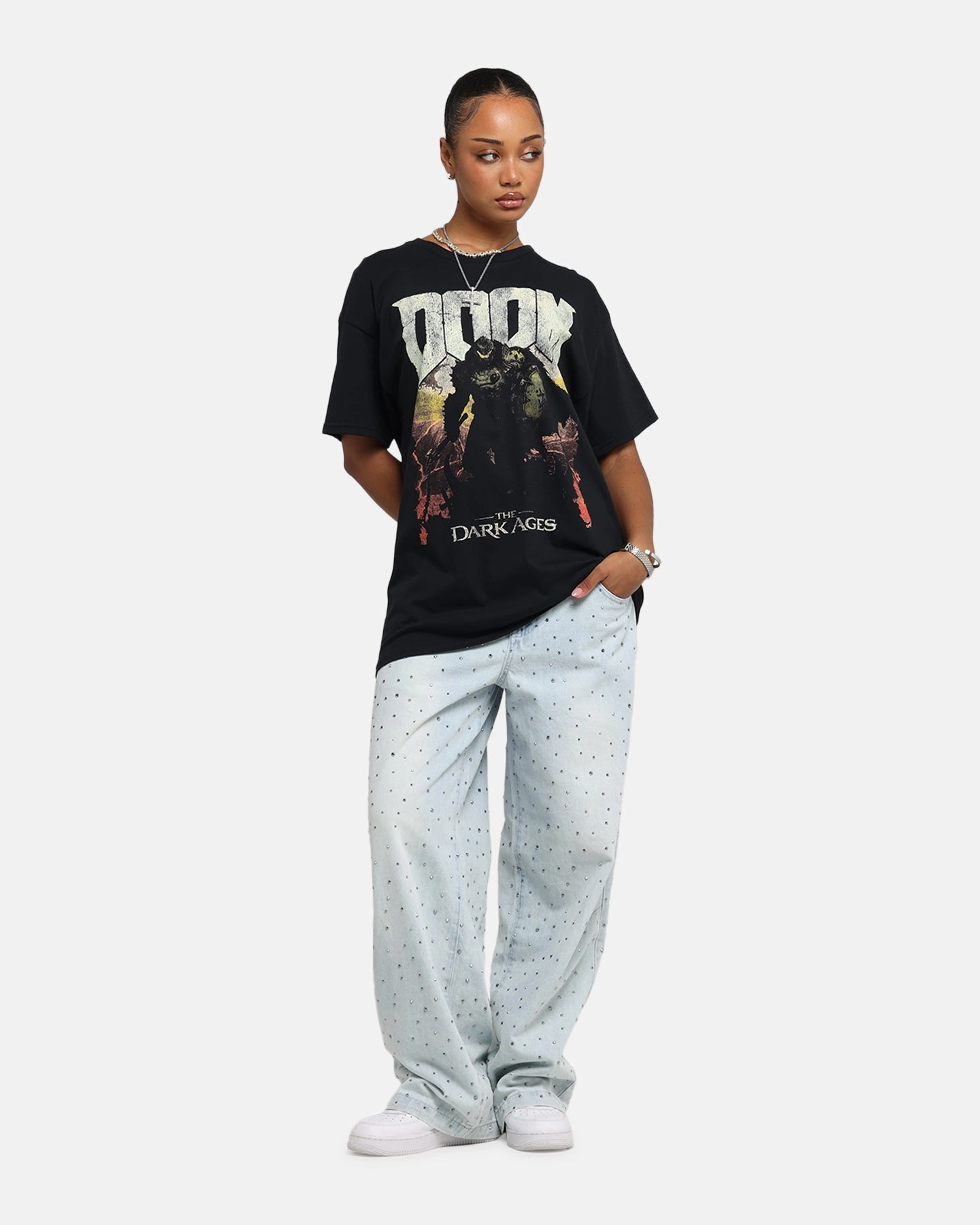 QuickDry Everyday Comfort Fit 73 Studio X Doom Dark Ages T-Shirt Black