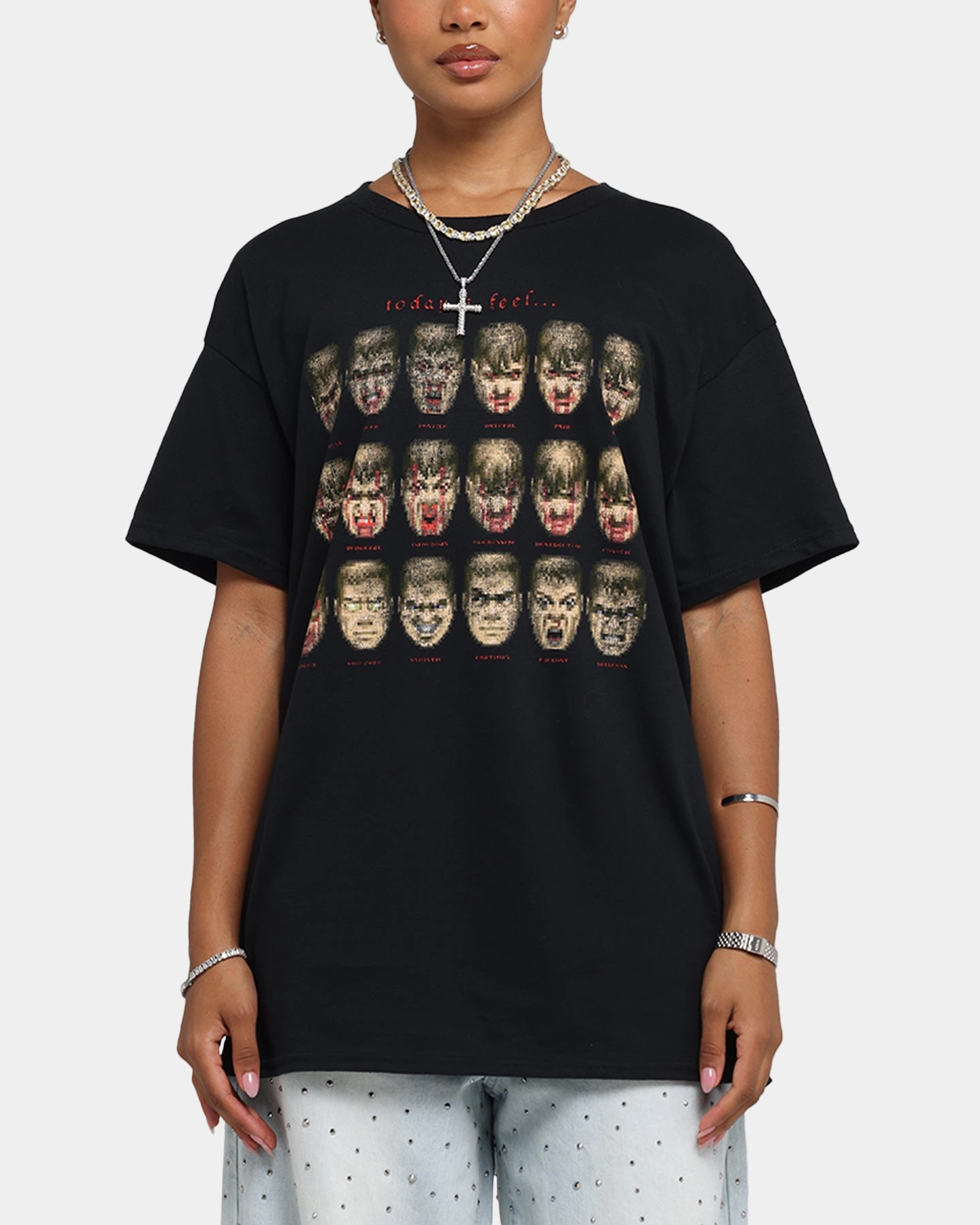 Comfy Cardigan 73 Studio X Doom Today I Feel T-Shirt Black