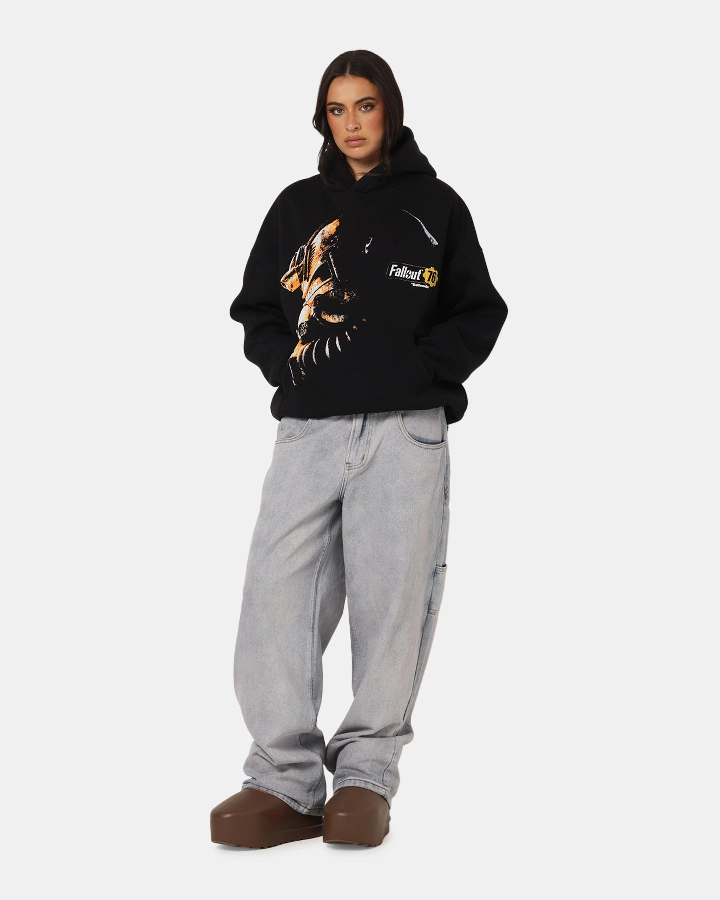 73 Studio X Fallout '76 Fallout Premium Hoodie Black Hydrophobic Surface Treatment MoistureWicking Fabric