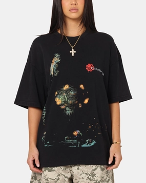 73 Studio X Gears Of War '06 Mad World Vintage T-Shirt Black Acidwash Loose Tee Easy to Wear