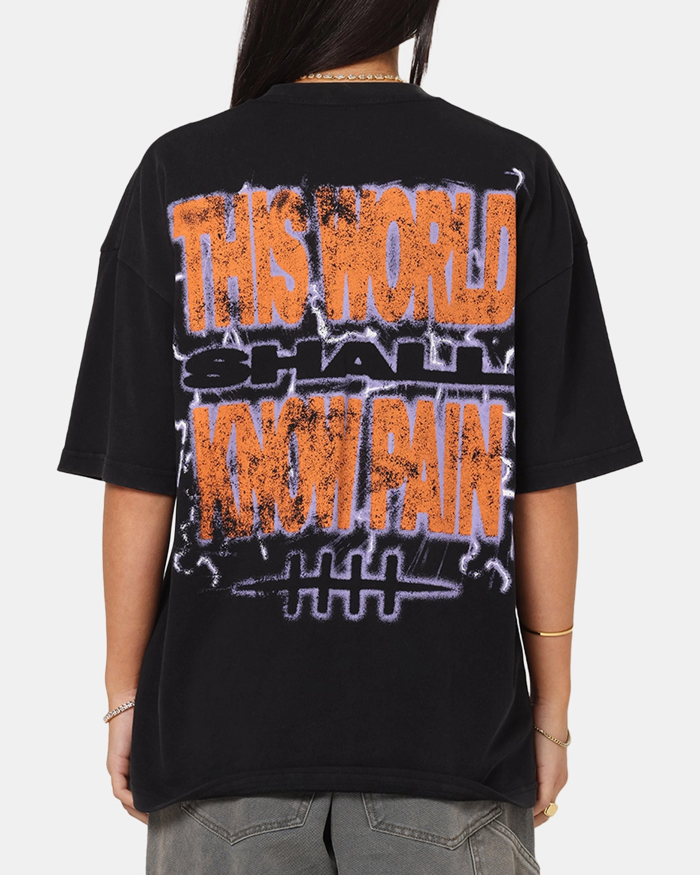 FrictionResistantEdges 73 Studio X Naruto Shippuden Paths Of Pain Vintage T-Shirt Black Acidwash