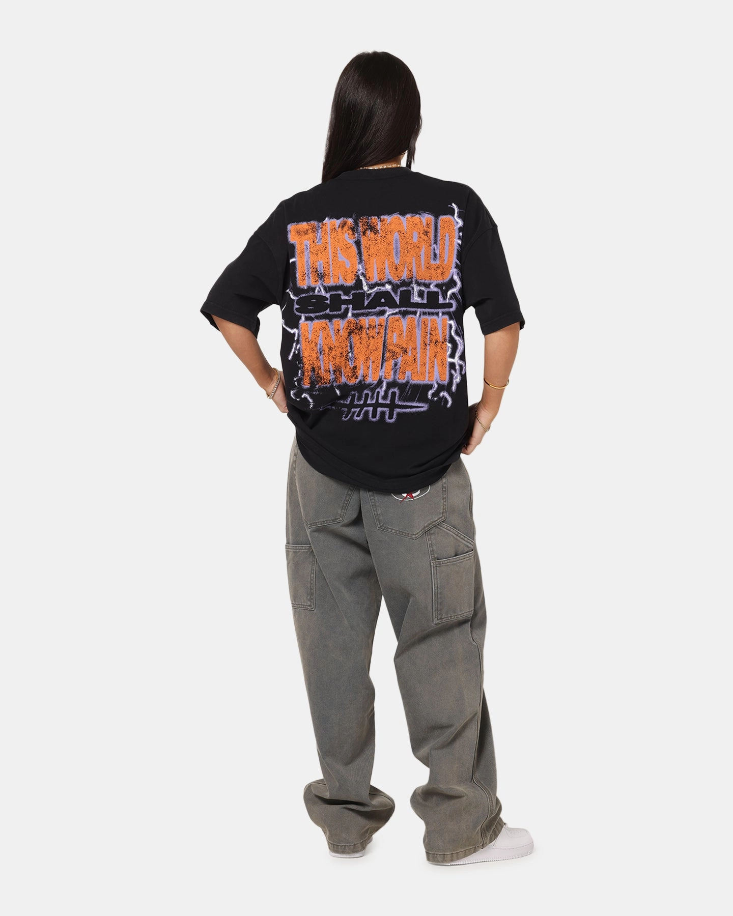 Reinforced Hemline 73 Studio X Naruto Shippuden Paths Of Pain Vintage T-Shirt Black Acidwash