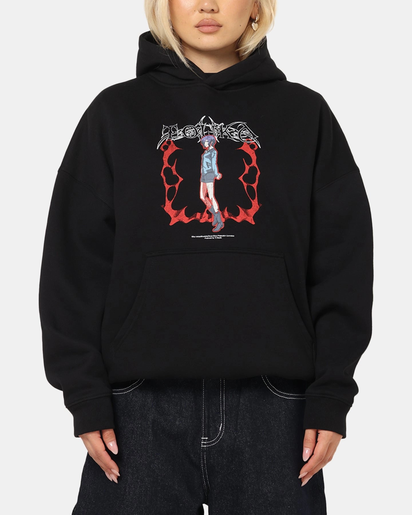 FadeResistant Dye 73 Studio X Tokyo Ghoul Rabbit Premium Hoodie Black