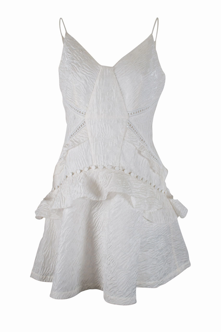 Front Ruffle Spring Ready [WW12816] Self-Portrait | Midi Dress