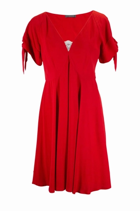 [WW13500] Alexander McQueen | Knee Length Dress Soft Colorway warm tones