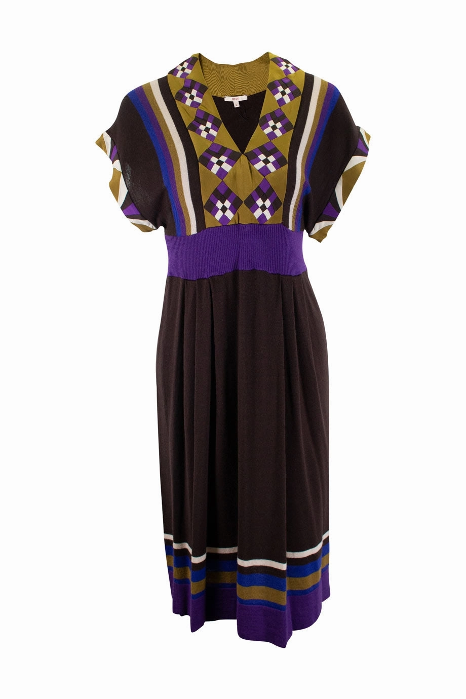 [WW17965] Kenzo | Midi Dress Crisp Silhouette Smooth Surface