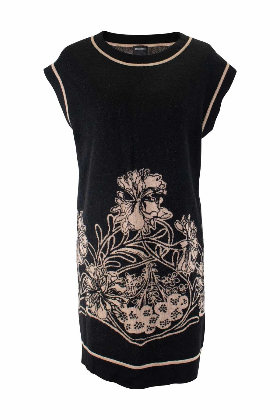 [WW18113] James Coviello x Anna Sui  | Mini Dress Comfort Waist Fit Beaded-Sleeve