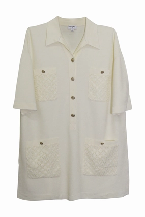 [WW21957] Chanel | Mini Dress Subtle-Print Pastel-Tone