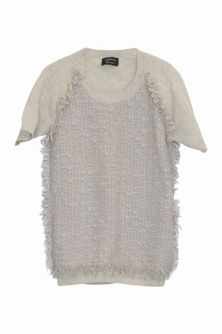 [WW23634] Lanvin | Knitwear Minimalist Button Placket Interlock Knit Body