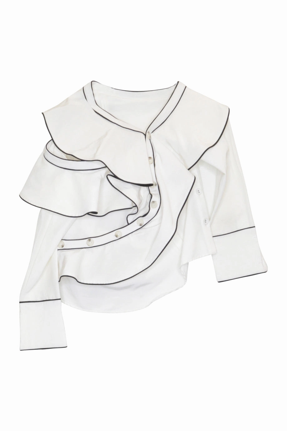 [WW23686] Self-Portrait | Shirt Shimmer Effect Layering Essential