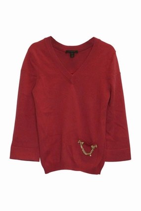 [WW24275] Louis Vuitton | Knitwear AdjustableHem Soft Cotton Blend