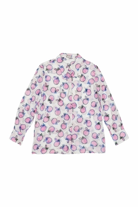 [WW30215] Miu Miu | Shirt Bold Hue Smart Appearance