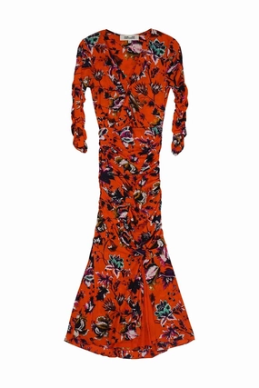 [WW30402] Diane Von Furstenberg | Midi Dress Timeless Look Wear Easy Pairing
