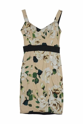 [WW30545] Dolce & Gabbana | Knee Length Dress Light Fit Refined Presence