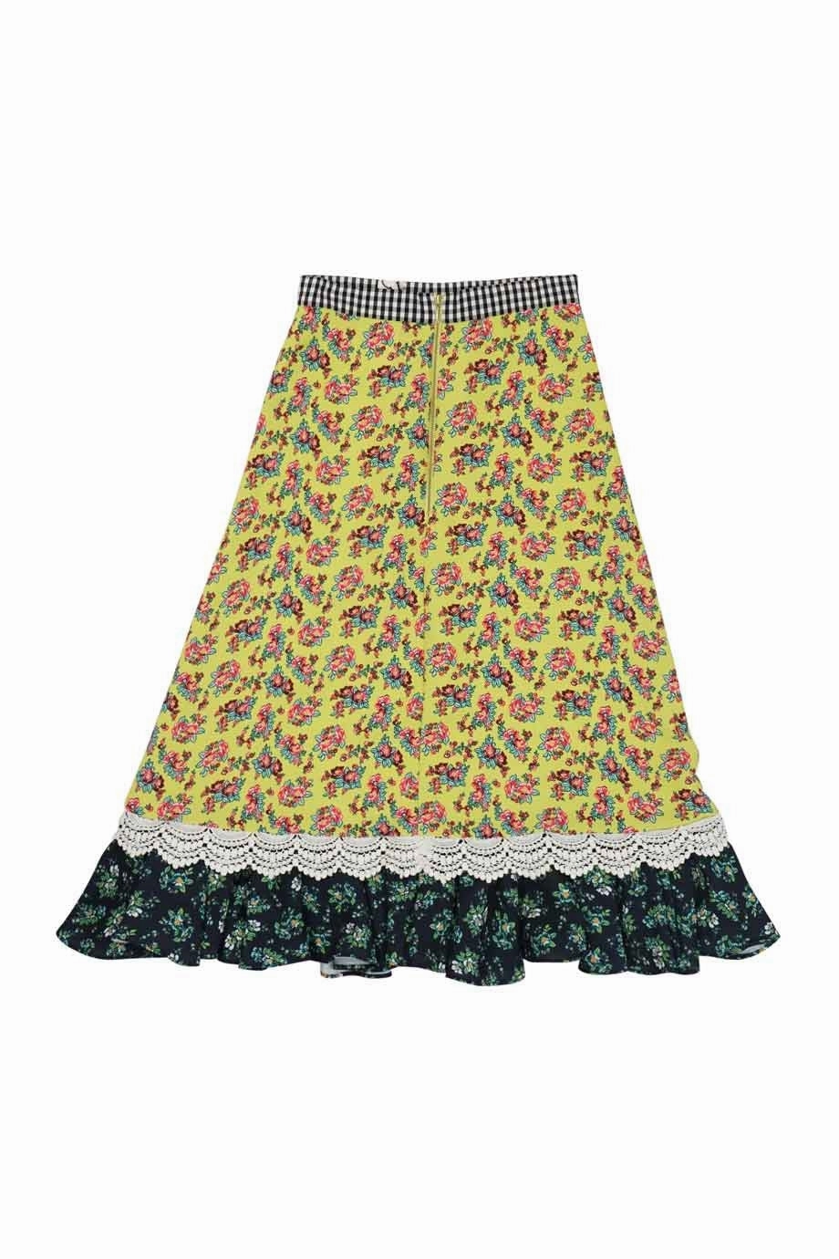 [WW31346] House Of Holland | Midi Skirt Light Flow
