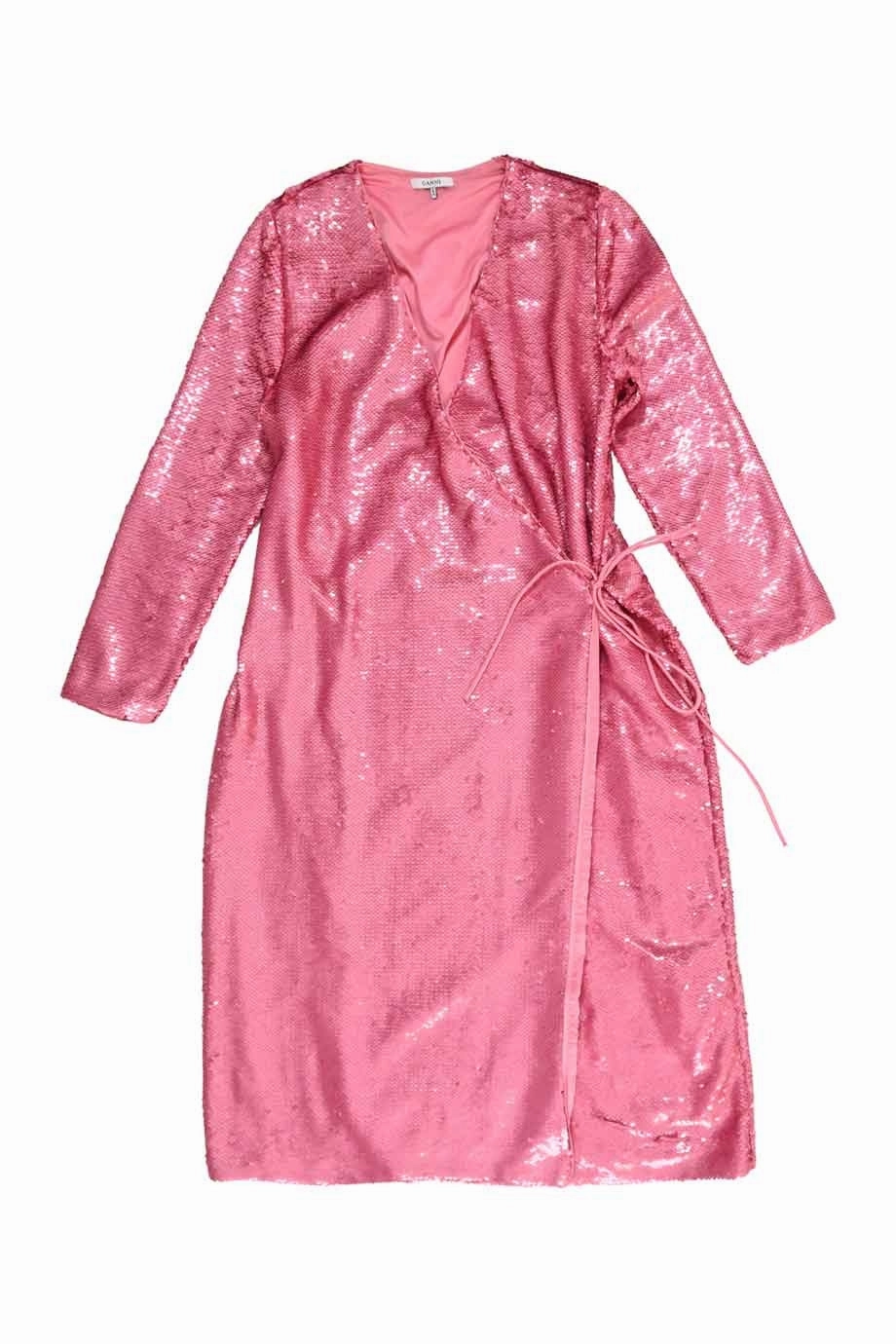 Fashion Daily Bright Bloom [WW32200] Ganni | Knee Length Dress