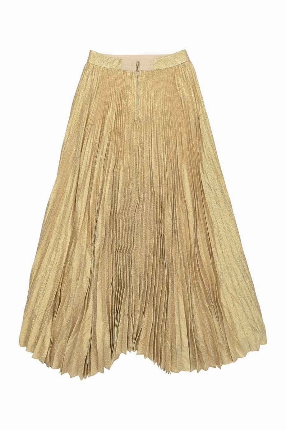 [WW32924] Alice   Olivia | Midi Skirt Adjustable Closure Water resistant coating