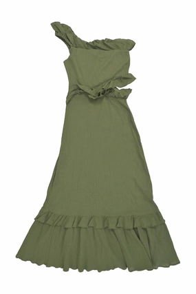 Trendy Fit Look Calm Lines [WW33411] Peony | Maxi Dress