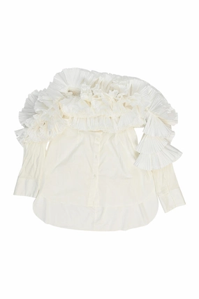 [WW33611] Rosie Assoulin | Shirt Neutral Colors Multi Functional Pockets