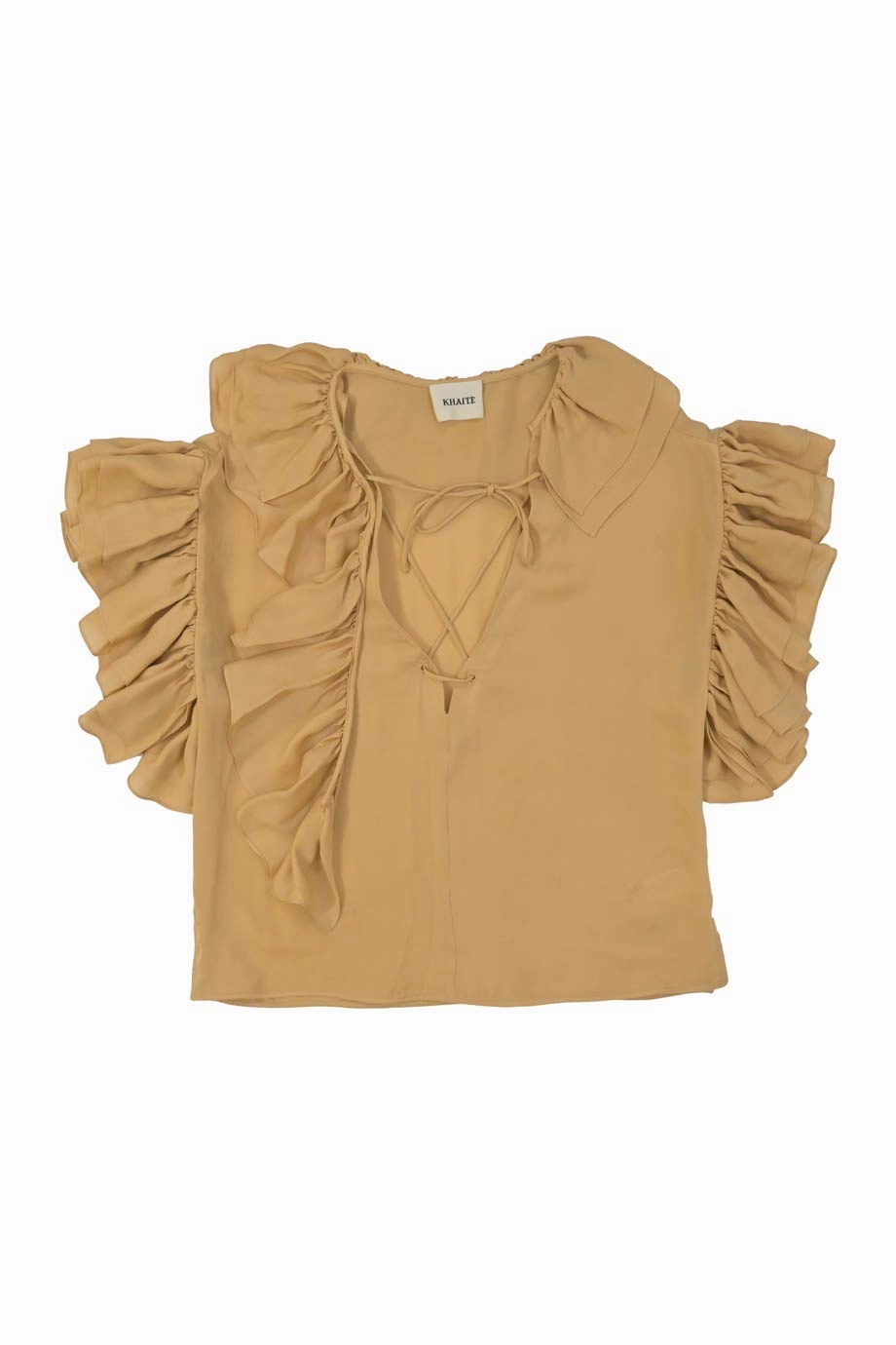 Relaxed Sweatshirt Layered Ply Construction [WW33944] Khaite | Short sleeve top