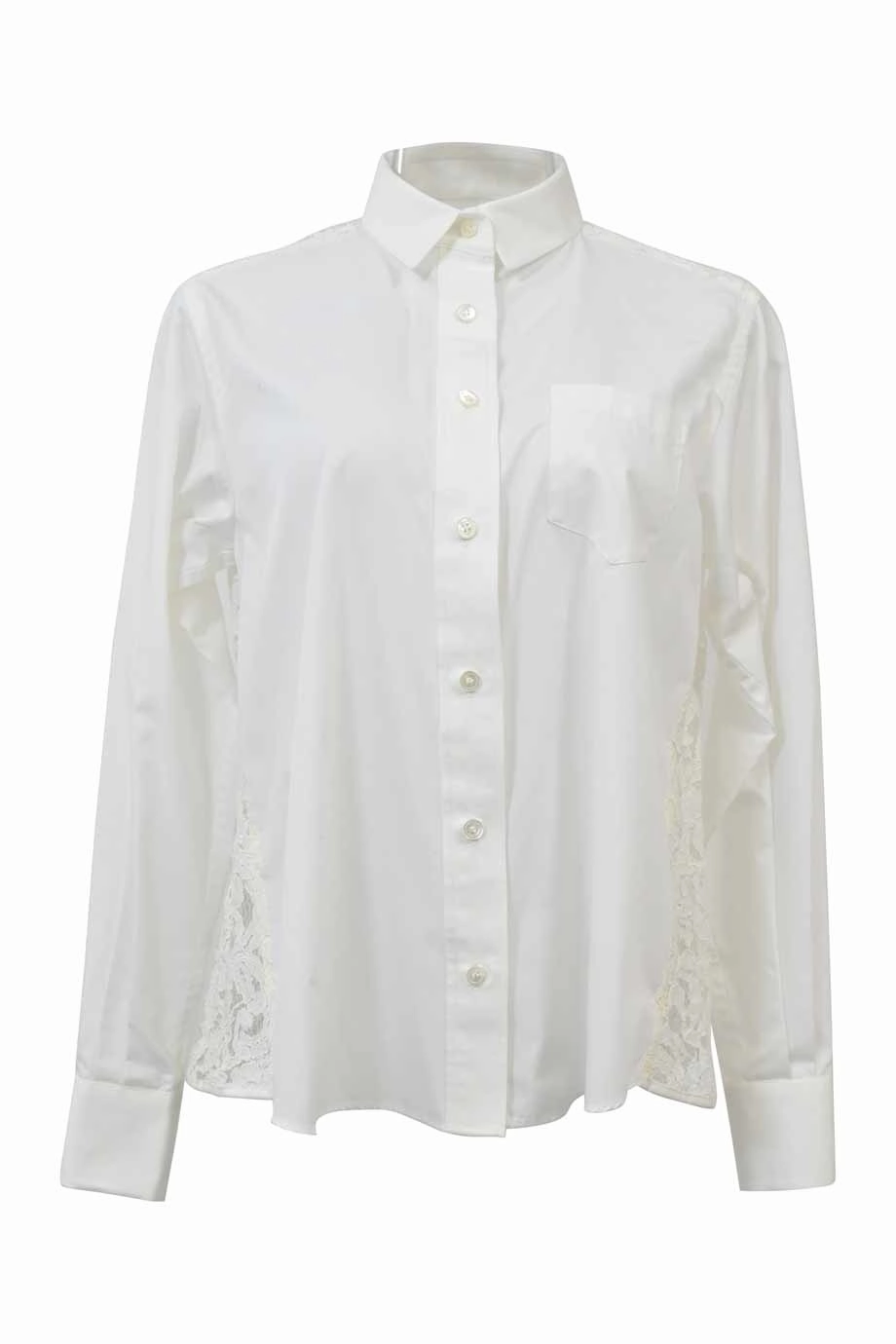 [WW34404] UNLABELED  | Shirt Tailored Style Minimalist Closure