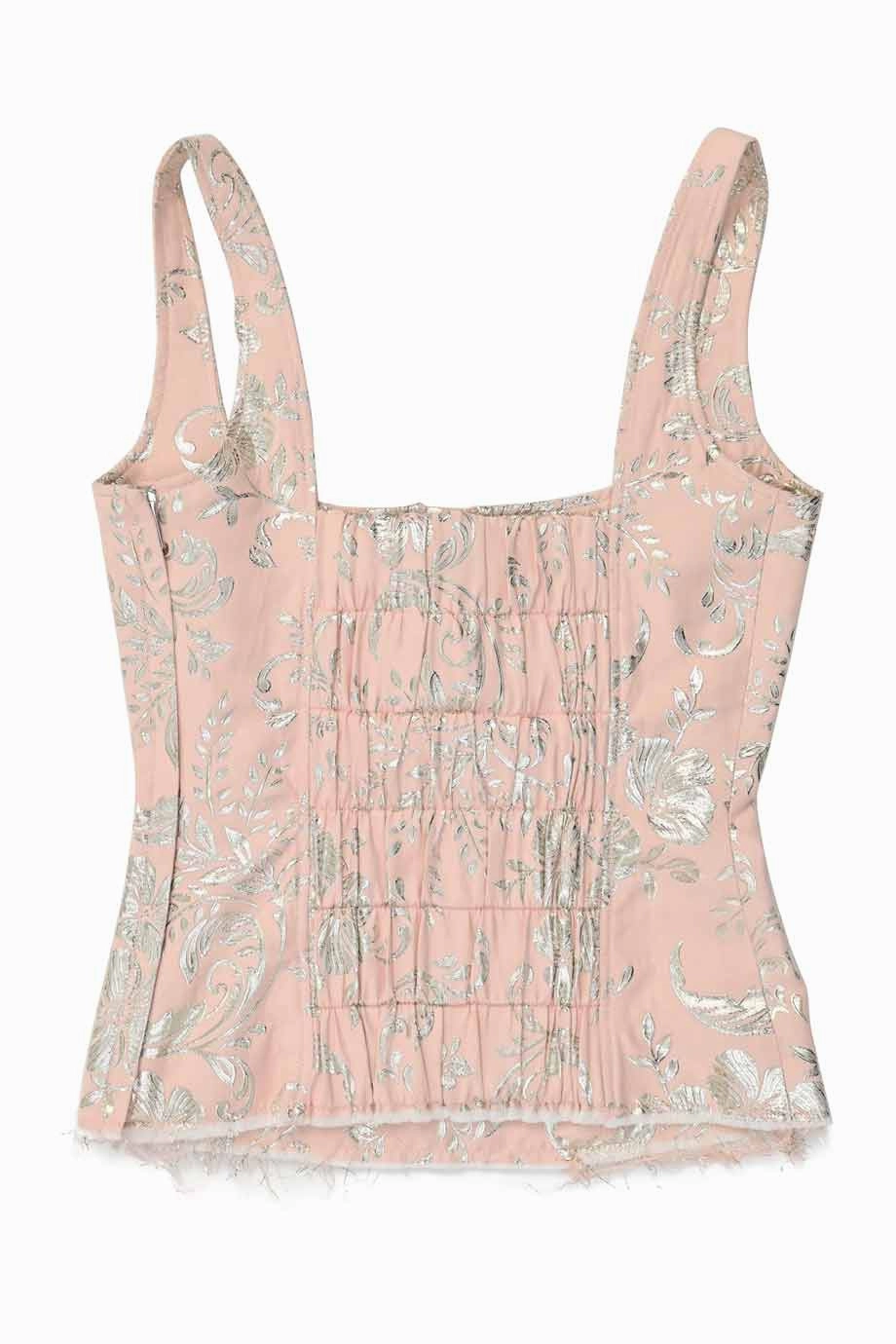 [WW35643] Marques Almeida | Sleeveless Top Minimalist Aesthetic V-neck Shirt