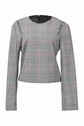 Petal Sleeve Architecture Neutral Tone Palette [WW37002] Monse | Long sleeve top