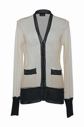 [WW37665] La Perla | Knitwear Convertible Collar HeatPressedLogos