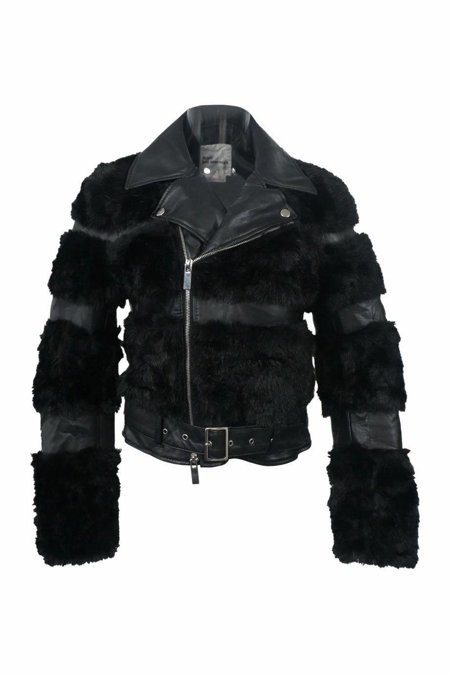 [WW37715] Noir Kei Ninomiya  | Leather Jacket Abrasion resistant