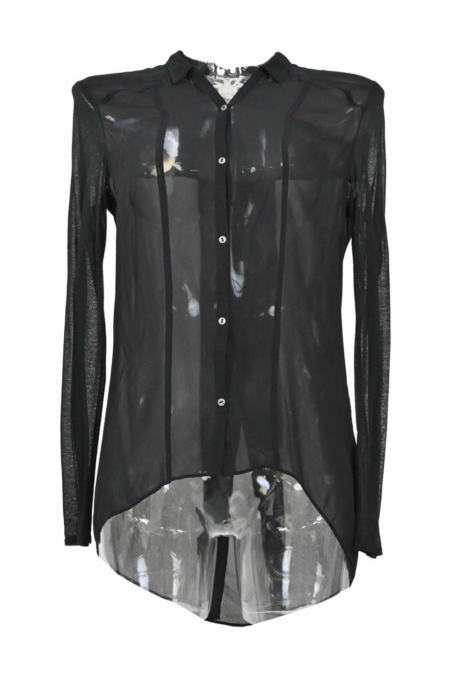 Smooth Cotton Blend Ribbed Trim [WW37761] Helmut Lang | Shirt