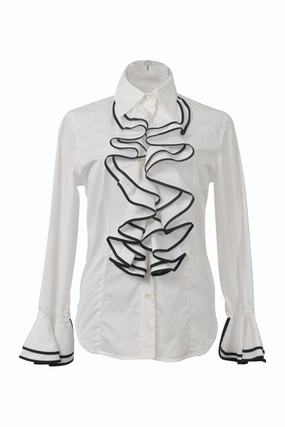 On-The-Go Style Solid Hue [WW38073] Anne Fontaine | Shirt