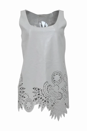 [WW38102] Dries Van Noten | Sleeveless Top Elastic Edge Binding