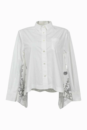 [WW38827] Sacai | Shirt Reinforced Collar