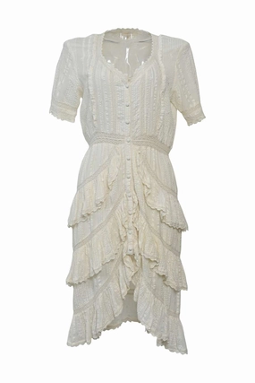 Vibrant Tone Daywear Fit [WW39629] LoveShackFancy | Midi Dress