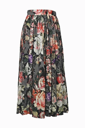 [WW39955] Dries Van Noten | Midi Skirt Smart Texture