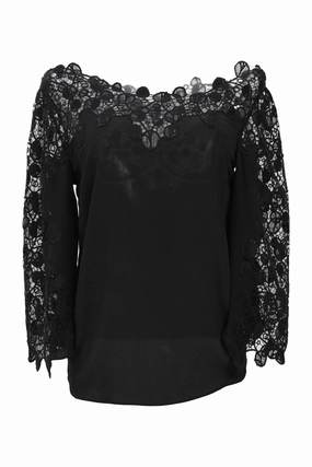 [WW41949] Versace | Long sleeve top Snag Resistant Surface Classic Crew Neck