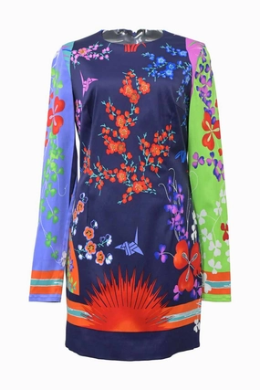 [WW42917] Versace | Shift dress Fresh Palette Layered Volume