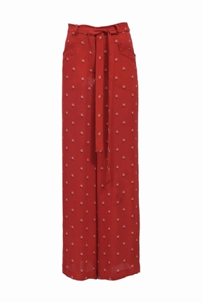 [WW44088] Valentino Garavani | Wide Leg Pants Sleek Waist Easy Comfort