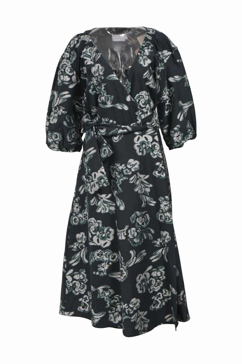 [WW45524] Tanya Taylor | Midi Dress Tie-Detail Family Warm