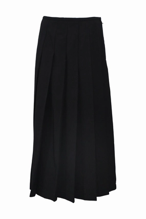 [WW45826] Robe De Chambre | Midi Skirt Comfy Fit Double Layer Construction