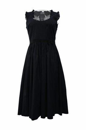 [WW46596] Miu Miu | Midi Dress Tailored Layers