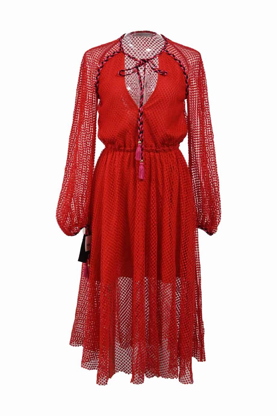 [WW46771] Philosophy Di Lorenzo Serafini | Midi Dress Layered Movement