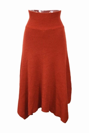 Hidden Zipper Twist Front Design [WW46842] Ulla Johnson | Midi Skirt