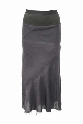 Quick Wear Stretch Waist [WW47293] Rick Owens | Midi Skirt