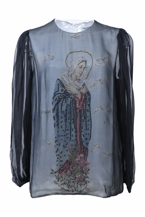 [WW50308] Dolce & Gabbana | Long sleeve top NonRestrictive Armholes Anti Fade Technology