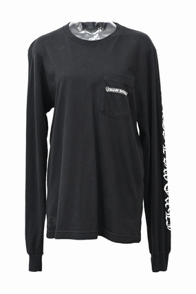 Double Layered Fabric LightweightMaterial [WW50811] Chrome hearts | Long sleeve top